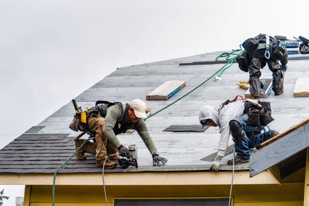 Professional Metal Roofing technician working in Brookline, MA